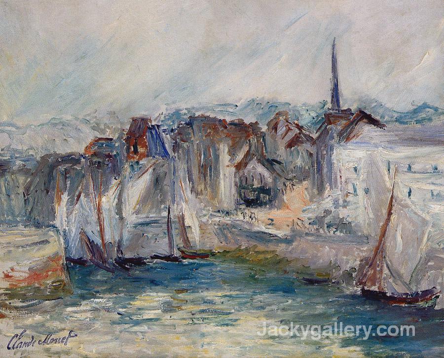Bateaux dans le port de Honfleur by Claude Monet paintings reproduction